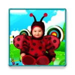 baby photo montage android application logo